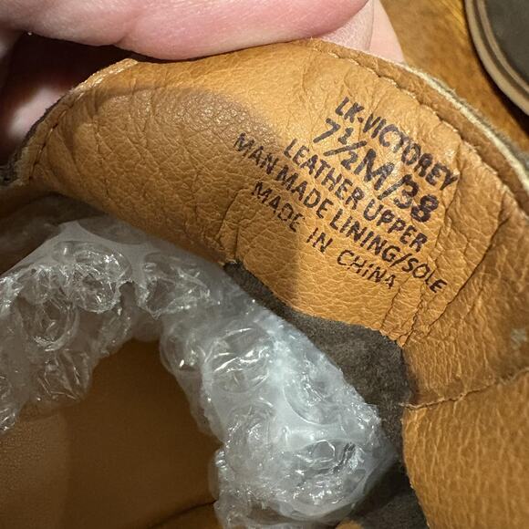 Lucky Brand Boots Womens Size 7.5 Brown LK-Victorey Ankle Cutout Heel Leather - Picture 4 of 10